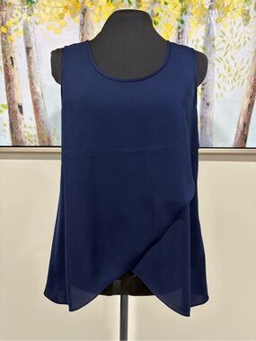 NWOT J. Crew Navy Overlay Sleeveless Camisole